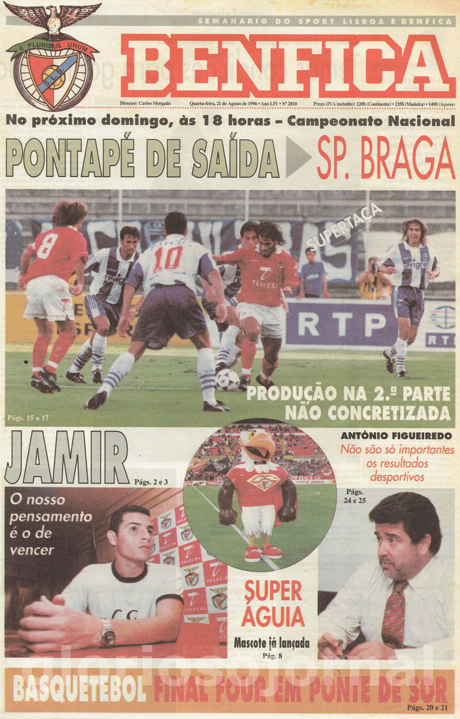 jornal o benfica 2810 1996-08-21